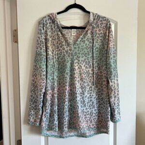 Colorful Cheetah Print Hoodie